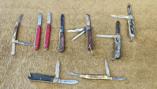 Lot pocket knife proto - of, 9
